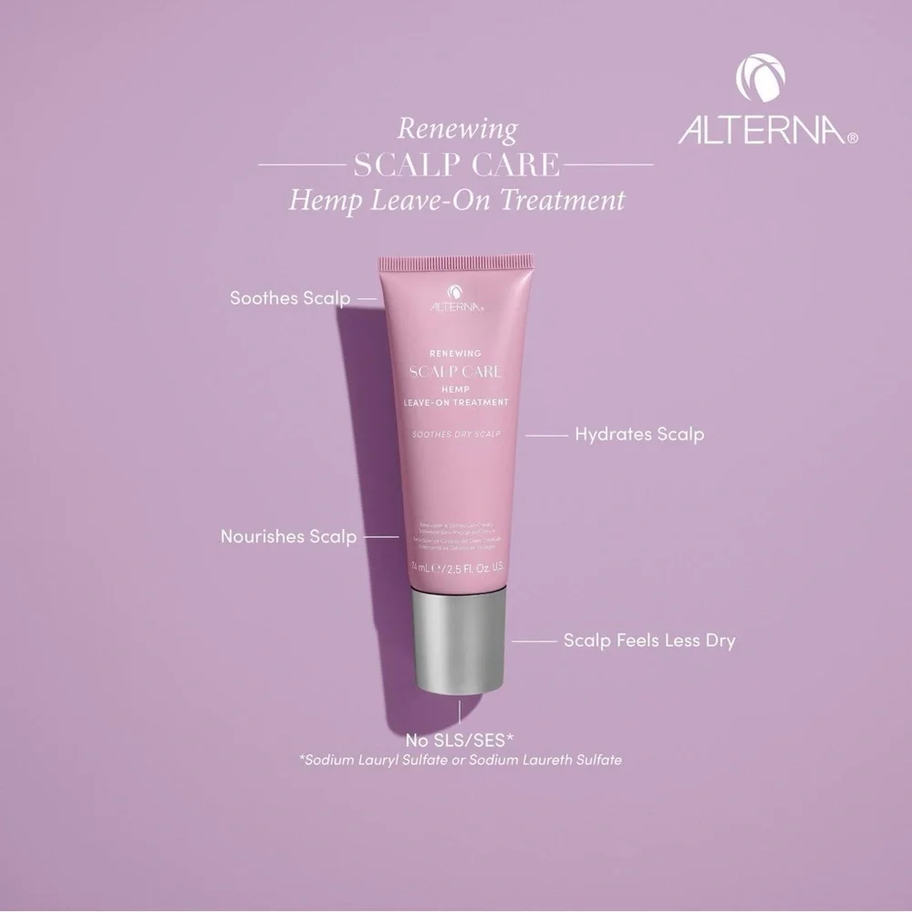 🪮 Alterna Renewing Scalp Care Hemp Leave-On Treatment 2.5 oz / 74 mL) 🎀